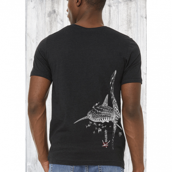 Camiseta Tiburon Ballena Grafito  KANUMERA