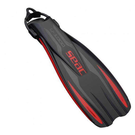 Aleta U-1000 Negro / Rojo  SEAC SUB