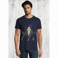 Camiseta Buzo Barco Navy  KANUMERA