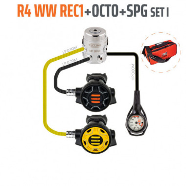 Kit Regulador R4 Ww REC1 Octopus+manometro+bolso  TECLINE