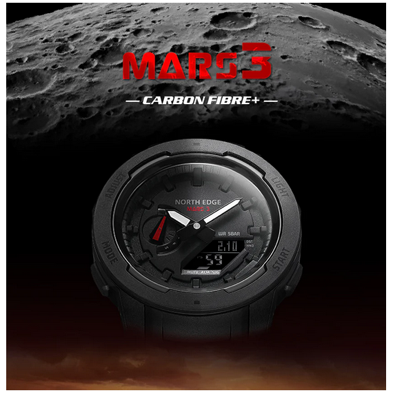 Reloj Mars 3 Carbon Wr 50MTR  SPETTON WORLD