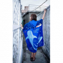 Poncho Toalla con Bolsillo Delantero Tiburon Ballena  SCUBA GIFTS
