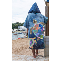 Poncho Toalla con Clips Tortugas  SCUBA GIFTS