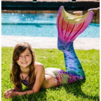 Cola de sirena + monoaleta Rainbow