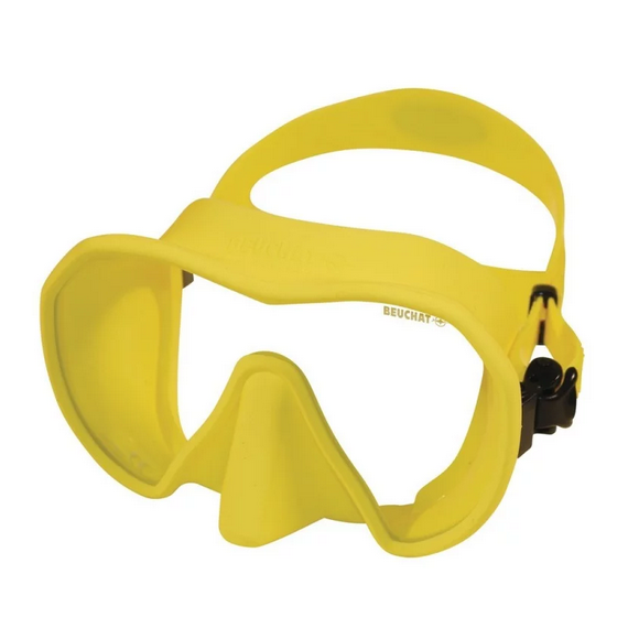 Máscara Maxlux S Amarillo Buceo  BEUCHAT