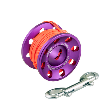 Carrete Tech 15M Violeta con Ss 90MM Mosqueton  TECLINE