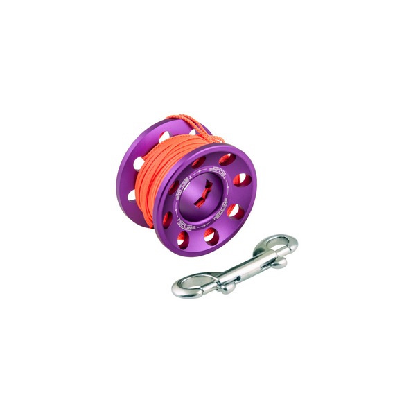 Carrete Tech 15M Violeta con Ss 90MM Mosqueton  TECLINE