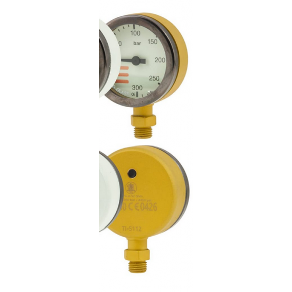 Manometro Tecnico Amarillo 52MM  TECLINE