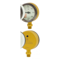 Manometro Tecnico Amarillo 52MM  TECLINE