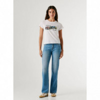 PEPE JEANS Camiseta de Manga Corta con Cuello Redondo PL5000195-800