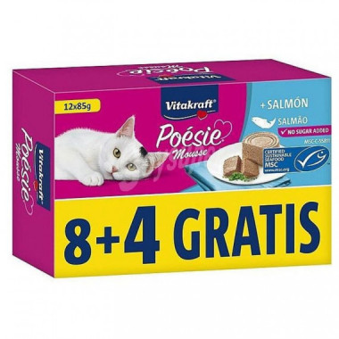 VITAKRAFT Gato Adulto Poesie Mousse Salmon Lata 12X85 Gr