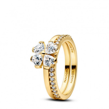 PANDORA Anillo Divisible con un Recubrimiento Electrol&iacute;tico en Oro 164507C01