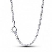 PANDORA Collar en Plata de Primera Ley Cadena de Espiga 394463C01