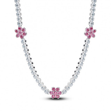 PANDORA Collar Tenis en Plata de Primera Ley 394561C01