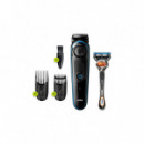BRAUN BT3240 Recortadora de Barba Recargable + Gillette Fusión Proglide