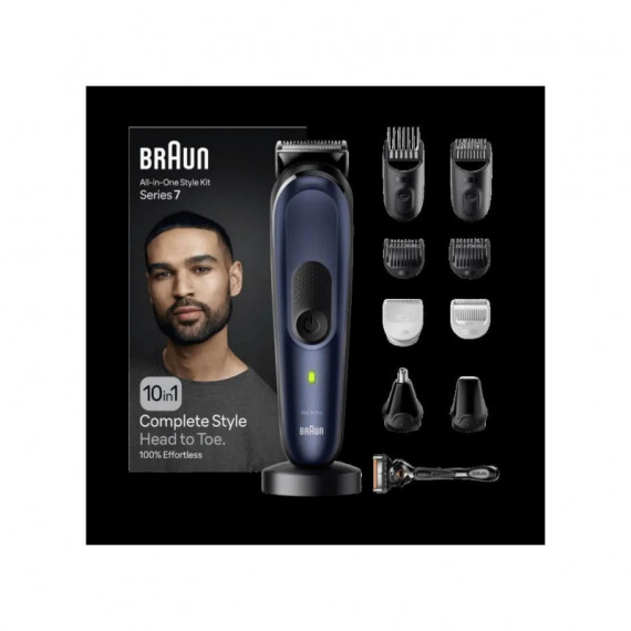 BRAUN MGK7410 Recortadora Kit 10 en 1 Barba, Cabello y Cuerpo