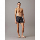 SHORT DRAWSTRING-PRINT DIFFUSED LOGO GRI