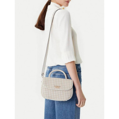 MIREMA TOP HANDLE FLAP BLACK MULTI