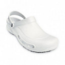 Zuecos CROCS Trabajo Antideslizante Blancos
