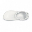 Zuecos CROCS Trabajo Antideslizante Blancos