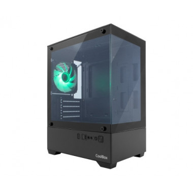 Carcasa COOLBOX Gaming Matx GM200 Vision Lite Negra