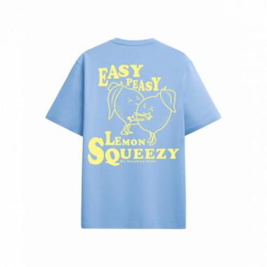 Camiseta ON VACATION Unisex Leemon Squeezy Light Blue