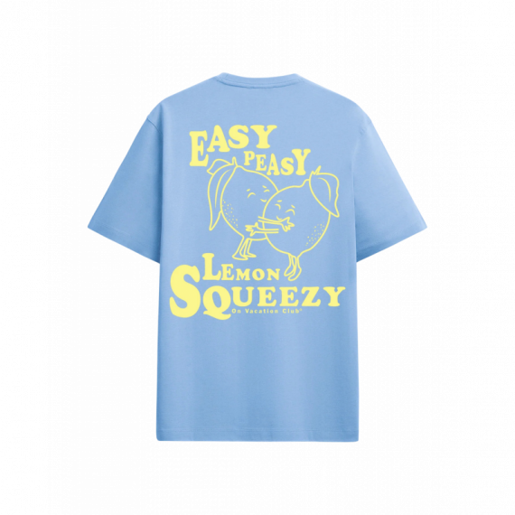 Camiseta ON VACATION Unisex Leemon Squeezy Light Blue