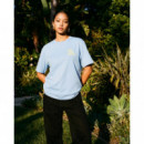 Camiseta ON VACATION Unisex Leemon Squeezy Light Blue