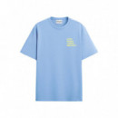 Camiseta ON VACATION Unisex Leemon Squeezy Light Blue