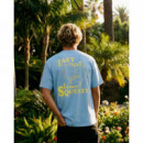 Camiseta ON VACATION Unisex Leemon Squeezy Light Blue