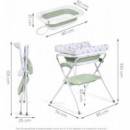 Bañera Plegable Con Cambiador Y Cojín Zoe