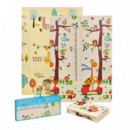 Alfombra De Juegos Reversible Trendy 8908 Zebra/jirafa 180×120 Cm. Ms
