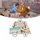 Alfombra De Juegos Reversible Trendy 8908 Zebra/jirafa 180×120 Cm. Ms
