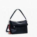 Desigual Bolso solapa efecto piel Mickey mediano 25WAXP21-2000