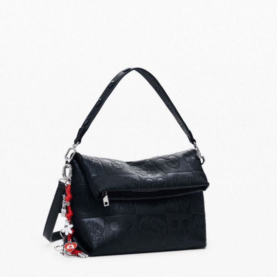 Desigual Bolso solapa efecto piel Mickey mediano 25WAXP21-2000