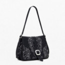 Desigual Bolso cruzado efecto piel tachuelas pequeño 25WAXPBH-2000