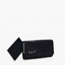Desigual Monedero efecto piel bordados mediano 25WAYP35-2000