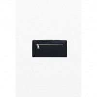 DESIGUAL Monedero Efecto Piel Bordados Mediano 25WAYP35-2000