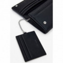 Desigual Monedero efecto piel bordados mediano 25WAYP35-2000