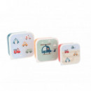 3 Cajas Almuerzo Tutete