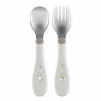 Set Cubiertos Inox 18m+ Chicco