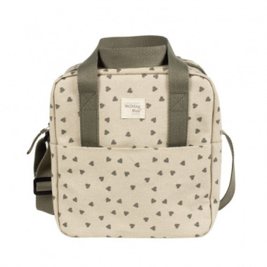 Bolsa T&eacute;rmica Biberones Corazones Poppy Walking Mum