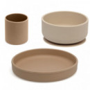 Set Vajilla 3 Piezas Silicona Kiokids