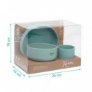 Set Vajilla 3 Piezas Silicona Kiokids