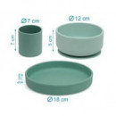 Set Vajilla 3 Piezas Silicona Kiokids