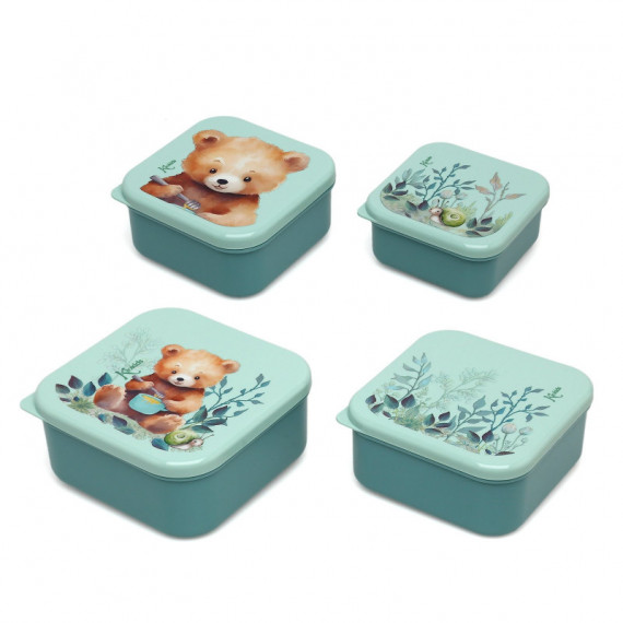 Set Porta-alimentos 4 Unidades Kiokids