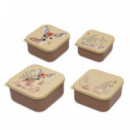 Set Porta-alimentos 4 Unidades Kiokids