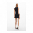 Desigual Vestido Negro 24WWVW05-2000