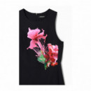 Desigual Vestido Negro 24WWVW05-2000