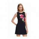 Desigual Vestido Negro 24WWVW05-2000